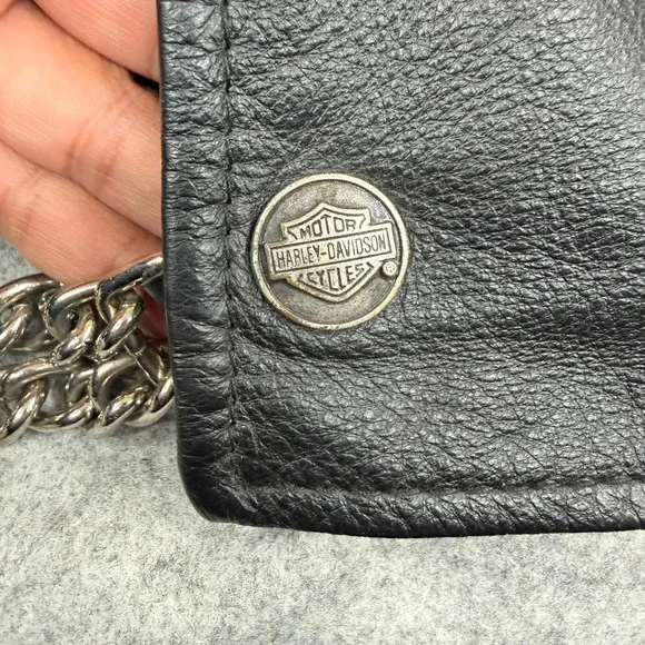 Vtg Harley Davidson Pathway Leather Vest Mens XL 98103-02VM Snap Chain Extenders - Picture 6 of 13